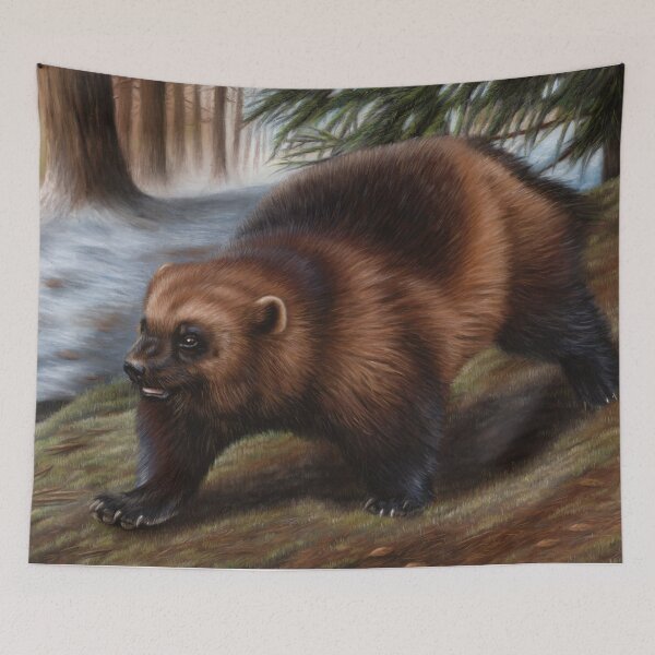Item preview, Wolverine Wildlife Artwork designed and sold by Richard Macwee.