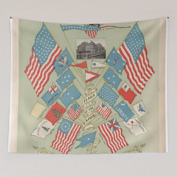 Item preview, Flags of American History (1901) Historic USA Symbols designed and sold by BravuraMedia.