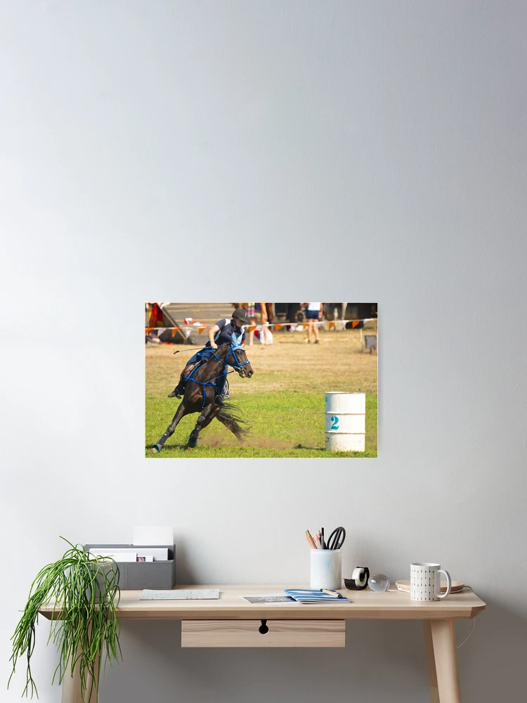 Thumbnail 2 of 3, Poster, Barrel Racing designed and sold by D-GaP.