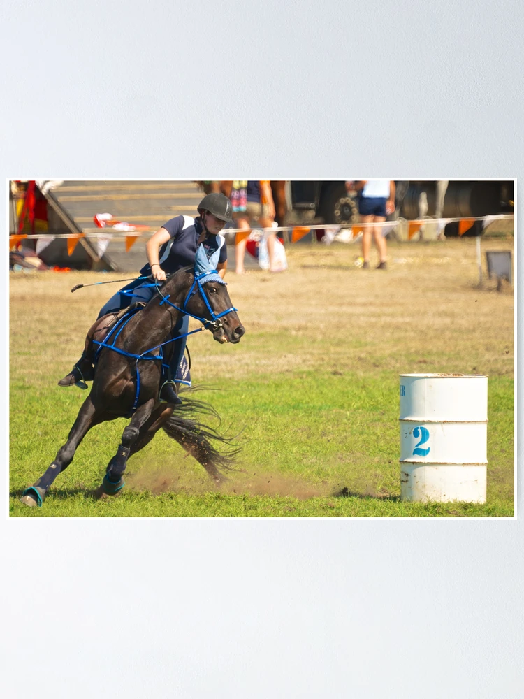 Thumbnail 1 of 3, Poster, Barrel Racing designed and sold by D-GaP.
