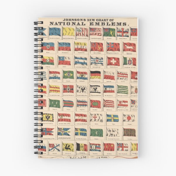 Item preview, Vintage Flags of the World Chart (1863) designed and sold by BravuraMedia.