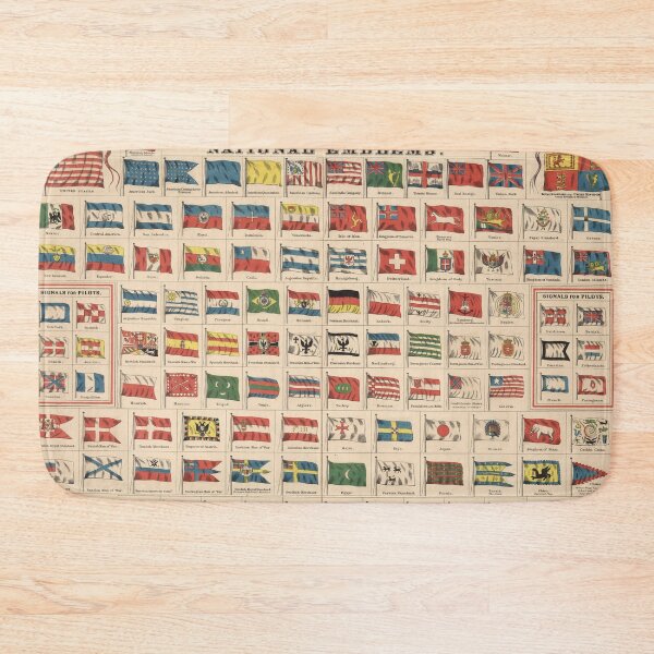 Item preview, Vintage Flags of the World Chart (1863) designed and sold by BravuraMedia.