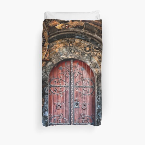 SteamPunk background Duvet Cover