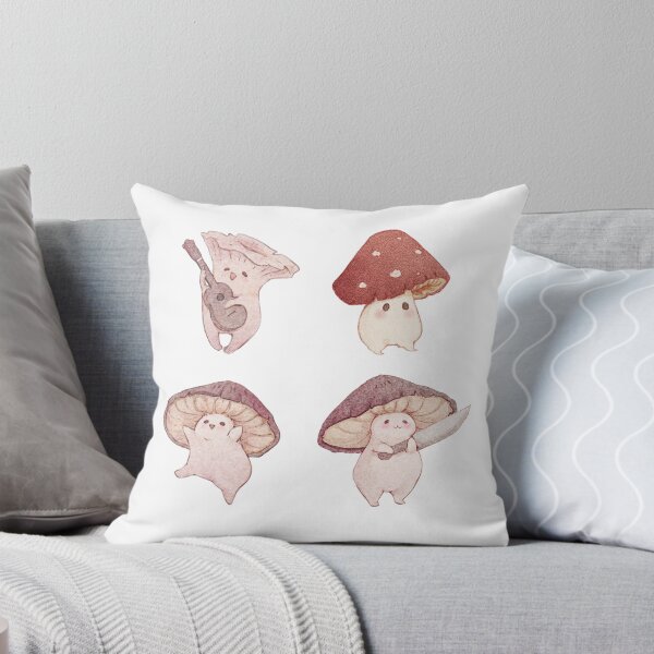 Item preview, Four cute mushroom friends designed and sold by Fairydrop.