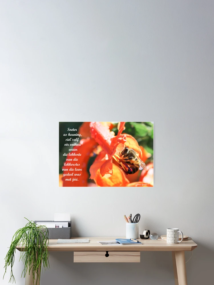 Thumbnail 2 of 3, Poster, Soeter as heuning designed and sold by Rina Greeff.