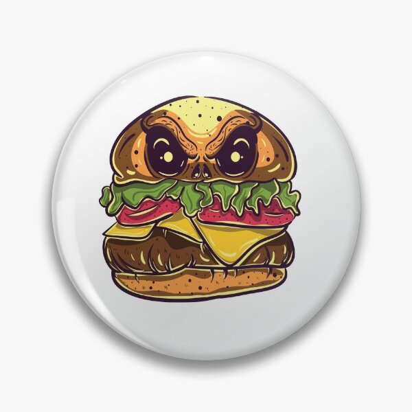 Item preview, evil grim burger designed and sold by MonteGrosso.