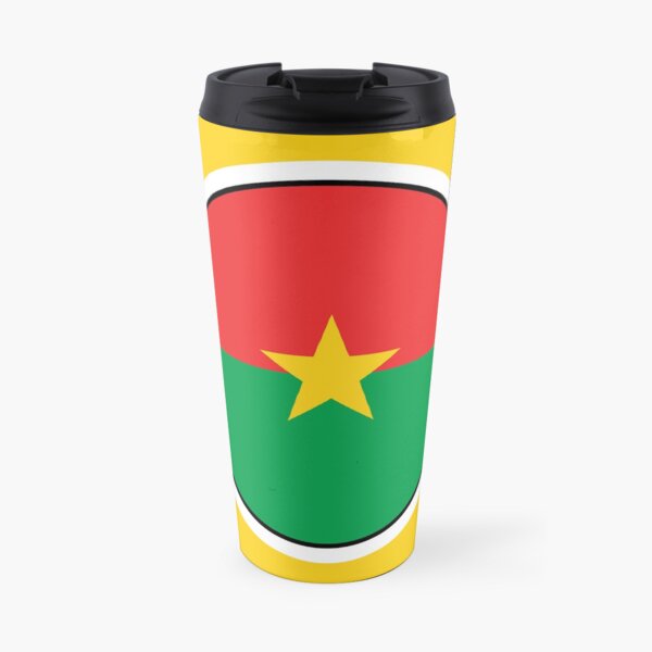 Burkina Faso Flag Gifts, Stickers & Products (GF) Travel Mug