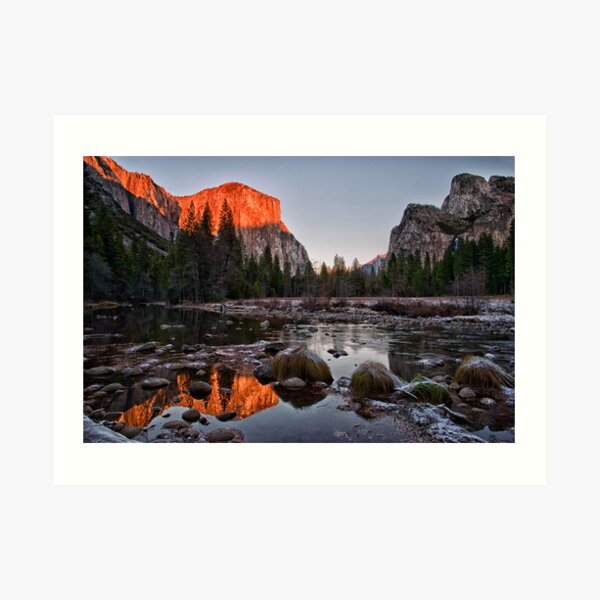 Valley View Sunset - Winter Art Print