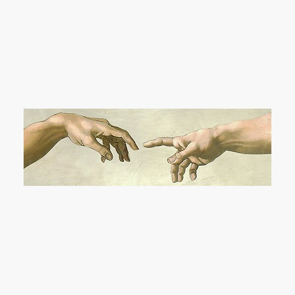 The Creation of Adam: Eyes Only Photographic Print