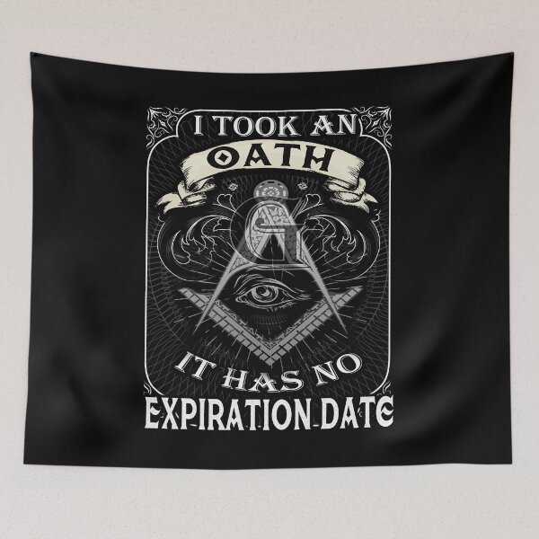 Item preview, Freemason Logo Masonic Lodge 2B1Ask1 Illuminati Mason Symbol designed and sold by TopTeeShop.