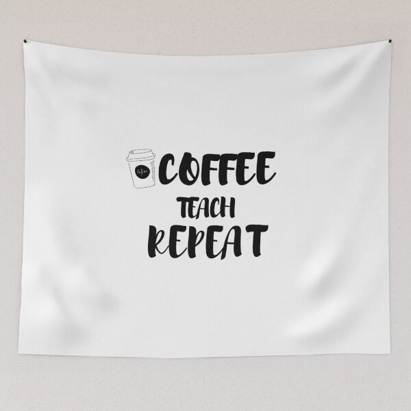 Item preview, Coffee Teach Repeat Shirt, Teacher Shirts,Preschool Teacher, School Shirt, Teacher Gift, Teacher Appreciation Shirt, Custom Teacher Shirt designed and sold by Just Smile.