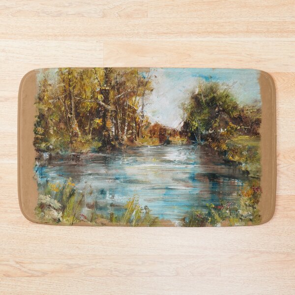 Item preview, Lake with Trees and Bushes. designed and sold by Ethiyo.