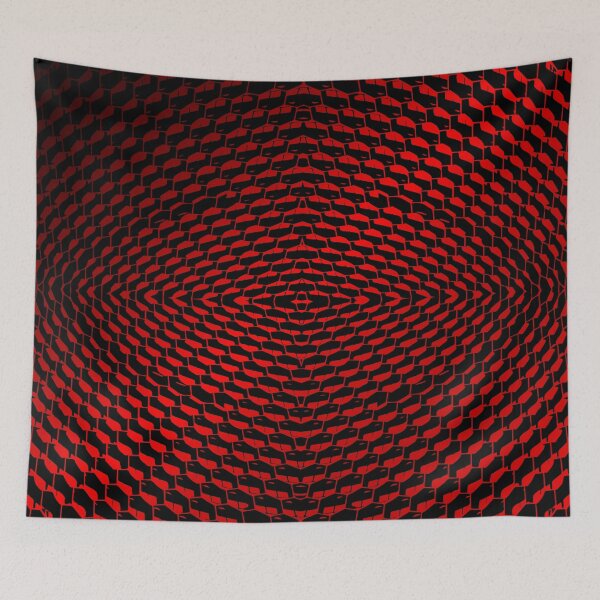 Item preview, Geometrical red and black art made from a modern building photo. designed and sold by paulo silveira.
