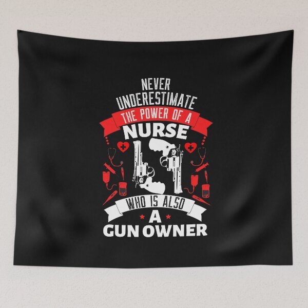 Item preview, Nurses with guns designed and sold by good vibes clothing.