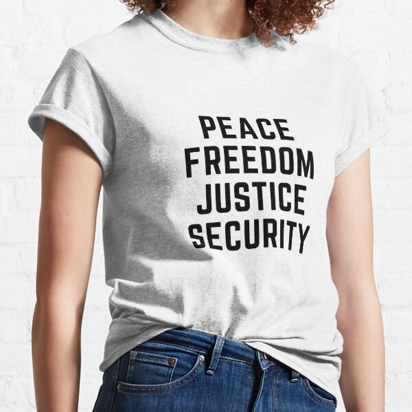 justice peace sign shirt