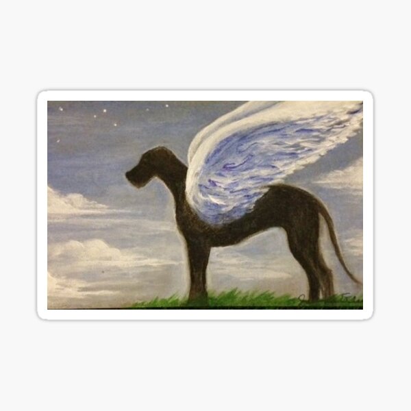 Angel Dog: Great Dane Sticker
