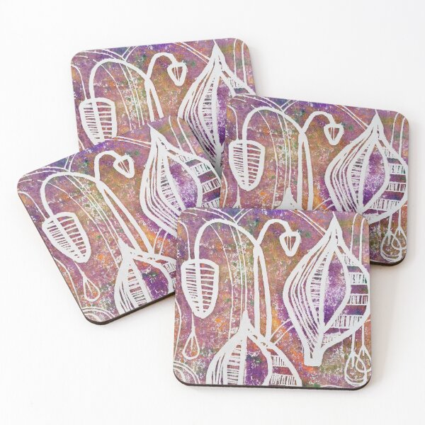 Item preview, Purple 50s inspired seedpods designed and sold by CathyB-P.