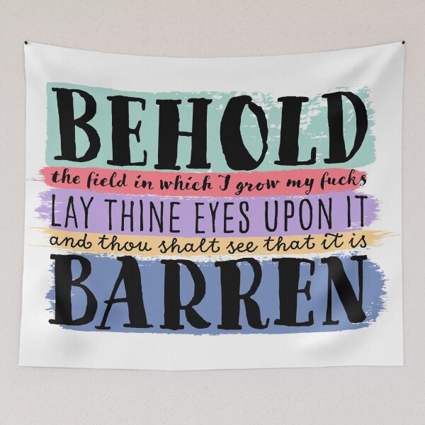 Item preview, Behold the field (black text) designed and sold by tiptoptees.