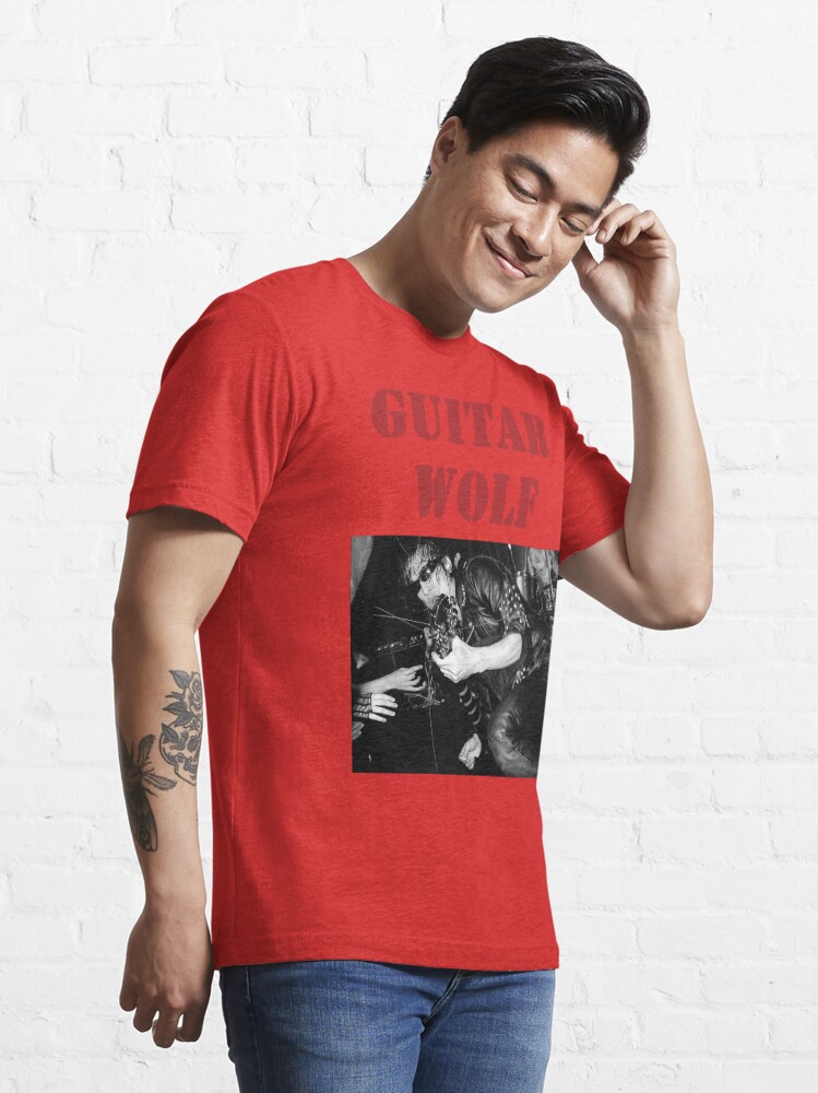 "GUITAR WOLF 01" Essential TShirt for Sale by whitelash Redbubble