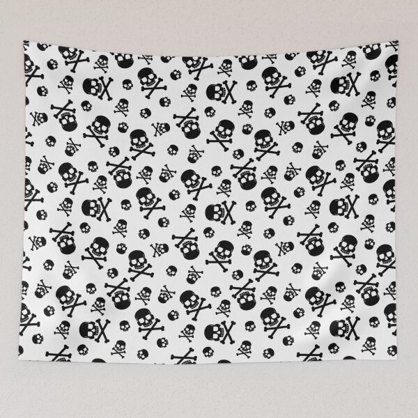 Item preview, Skull and crossbones pattern for holiday halloween designed and sold by trendtis.