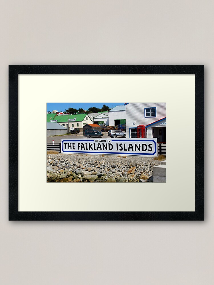 Alternate view of Welcome to the Falkland Islands Framed Art Print