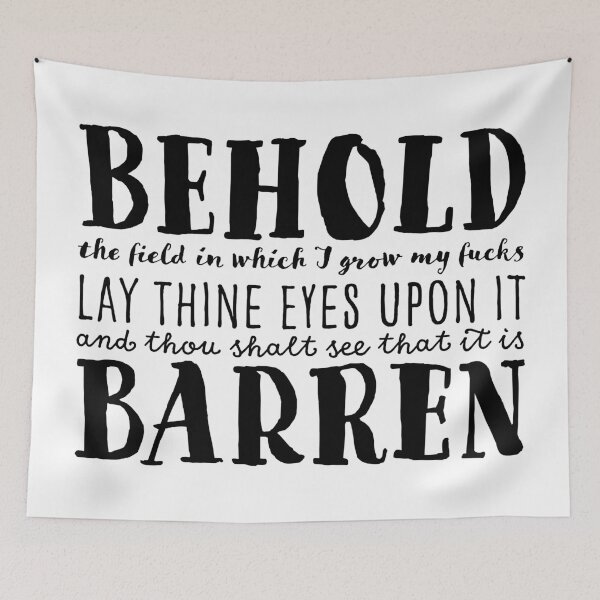 Item preview, Behold the field (text only) designed and sold by tiptoptees.