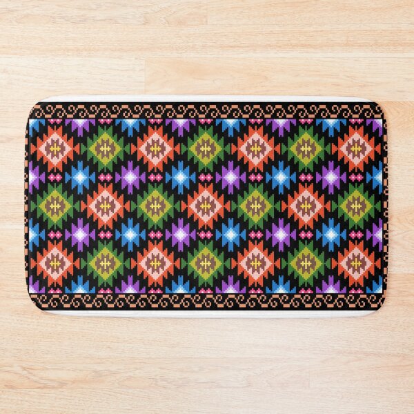 Item preview, folk motifs rug designed and sold by tony4urban.