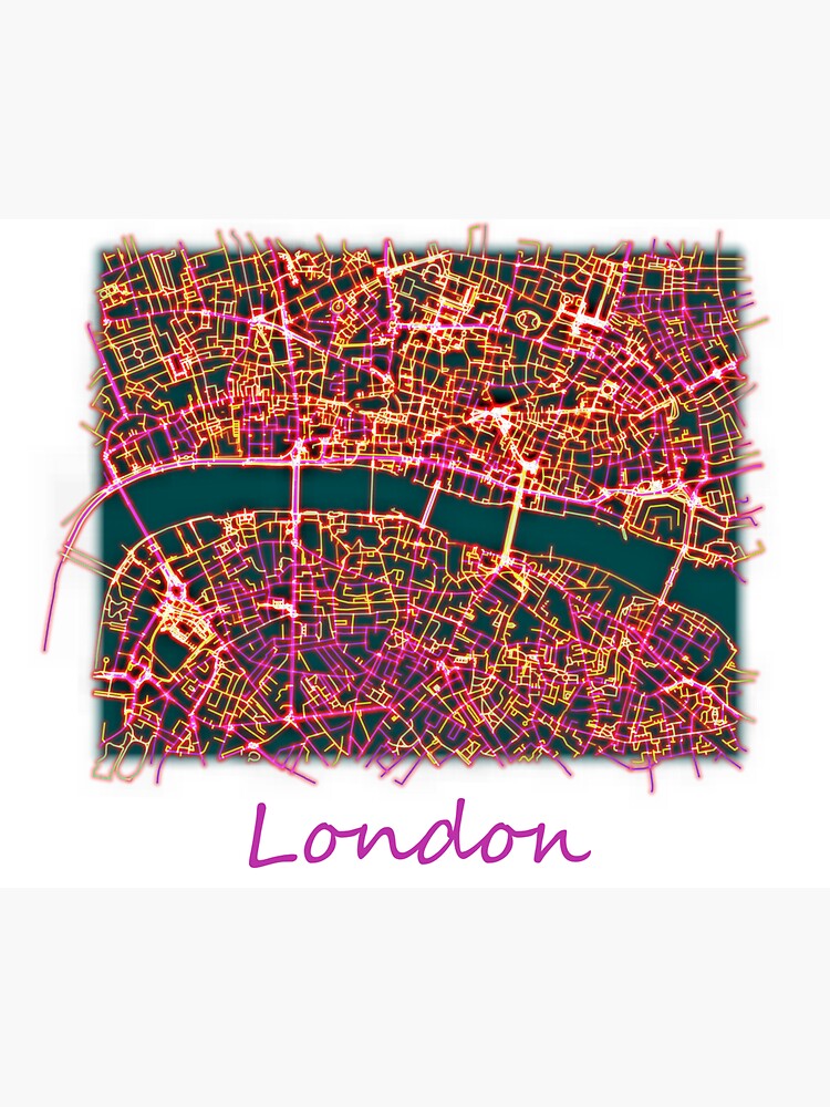 Neon Roads of London by jvdkwast