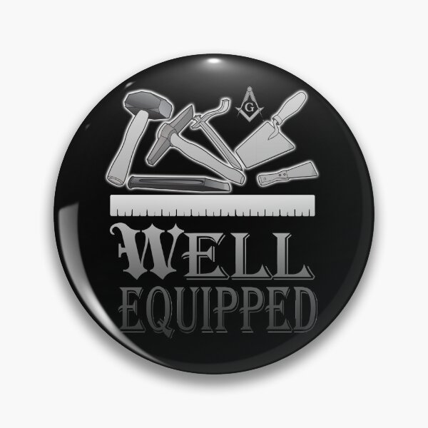 Item preview, Freemason Logo Masonic Lodge 2B1Ask1 Well Equipped Mason Tools designed and sold by TopTeeShop.