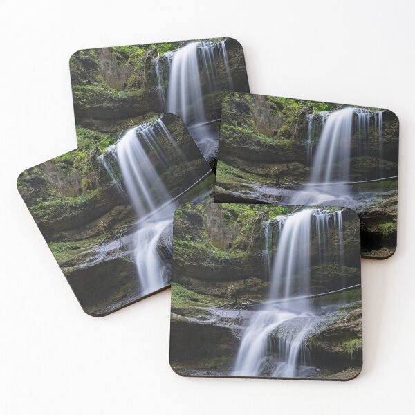 Item preview, view of the idyllic Hasenreuter Waterfalls in the Allgaeu in souterhn Bavaria designed and sold by DiFigianoPhoto.