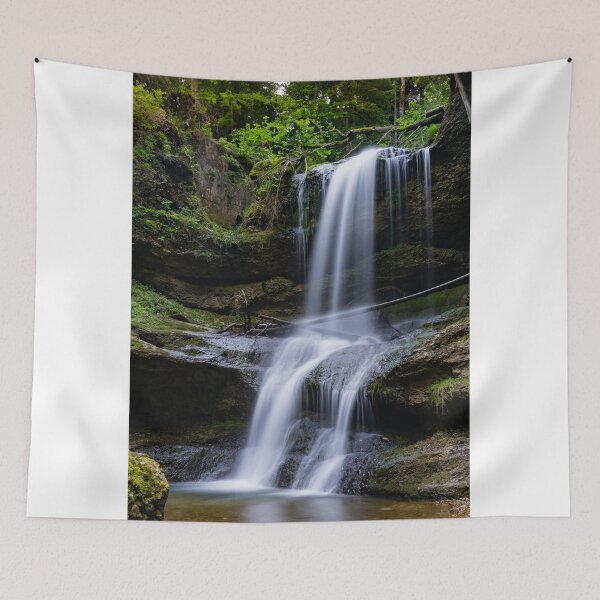 Item preview, view of the idyllic Hasenreuter Waterfalls in the Allgaeu in souterhn Bavaria designed and sold by DiFigianoPhoto.