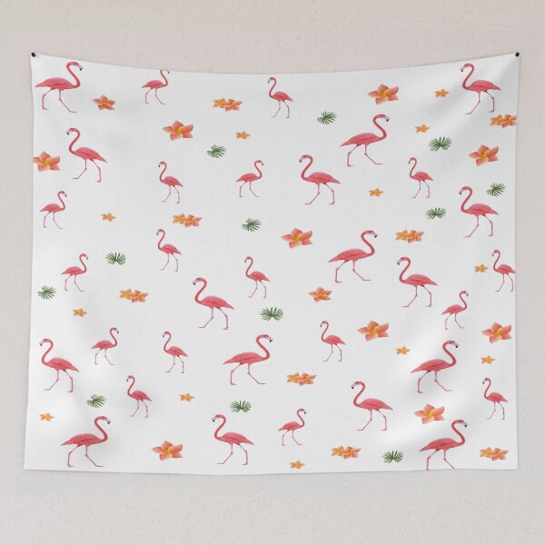 Item preview, Flamingo tropical, Flamingo and flowers face Mask,Flamingo Pattern Design Gift designed and sold by redodaha.