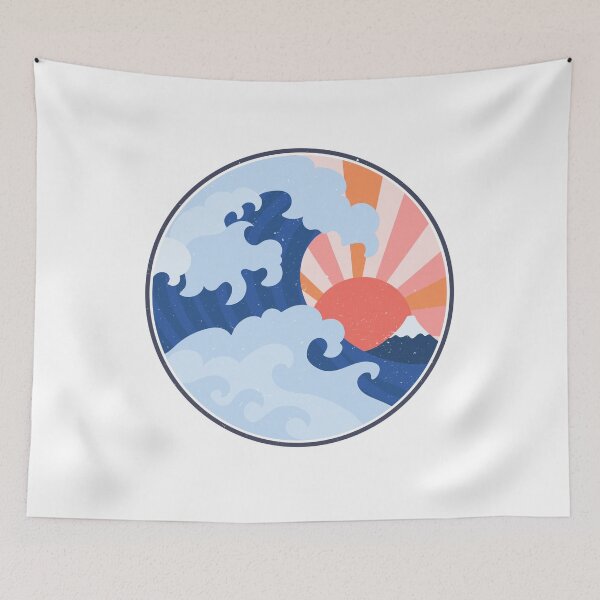 Item preview, Vintage Sunset Waves designed and sold by Lorene GZ.