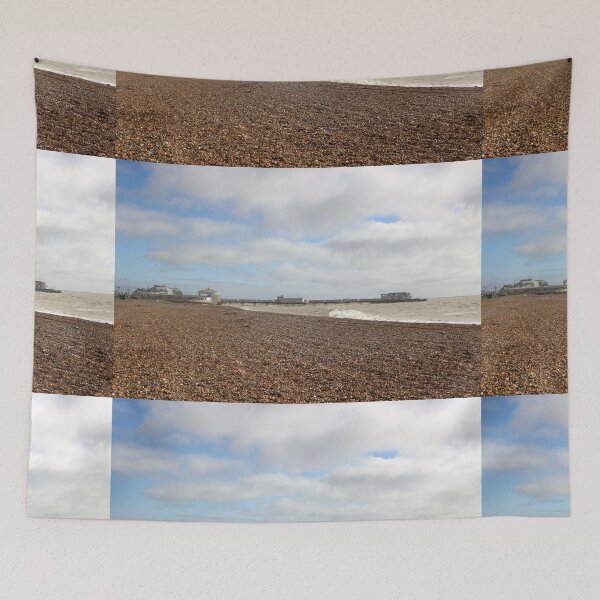 Item preview, Worthing beach and pier designed and sold by pinkal.