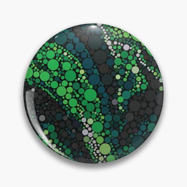Item preview, Green Abstract Polka dots Psychedelic designed and sold by lordthebeard.