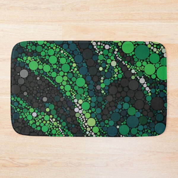 Item preview, Green Abstract Polka dots Psychedelic designed and sold by lordthebeard.