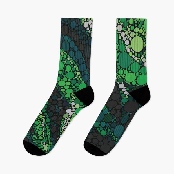 Item preview, Green Abstract Polka dots Psychedelic designed and sold by lordthebeard.