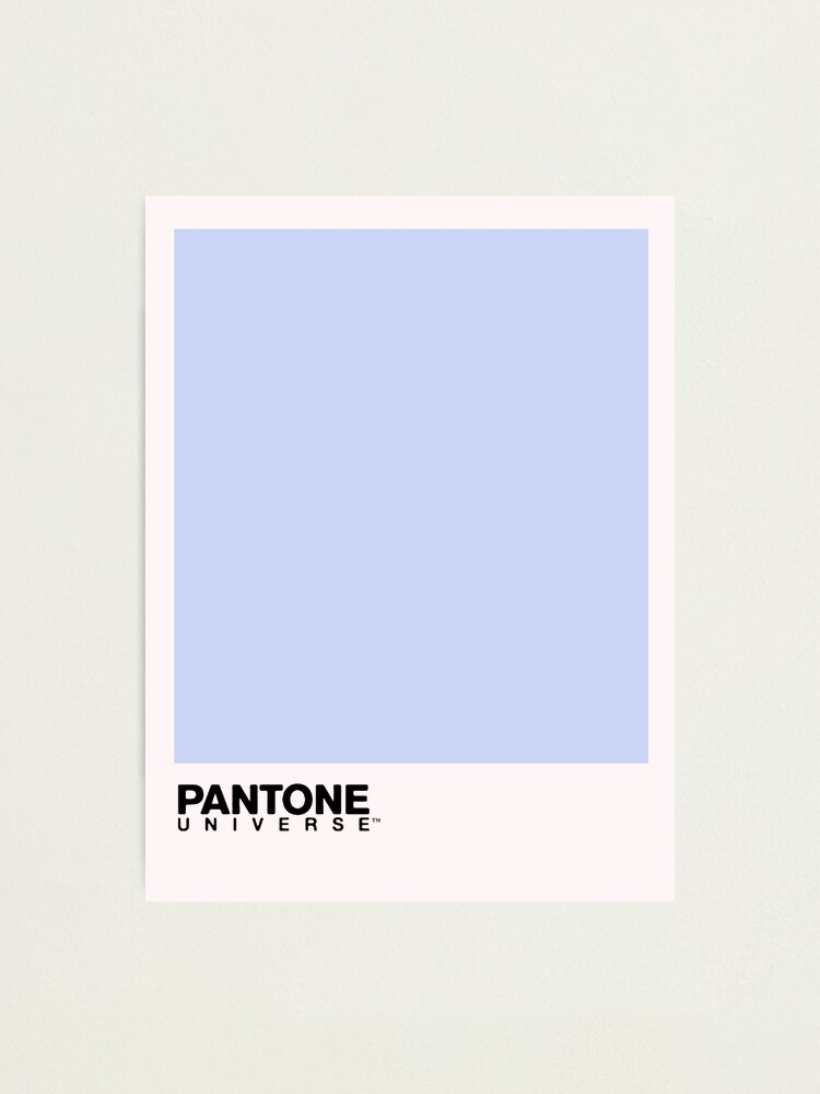 Louis Blue Pantone Paint Card Photographic Print for Sale by