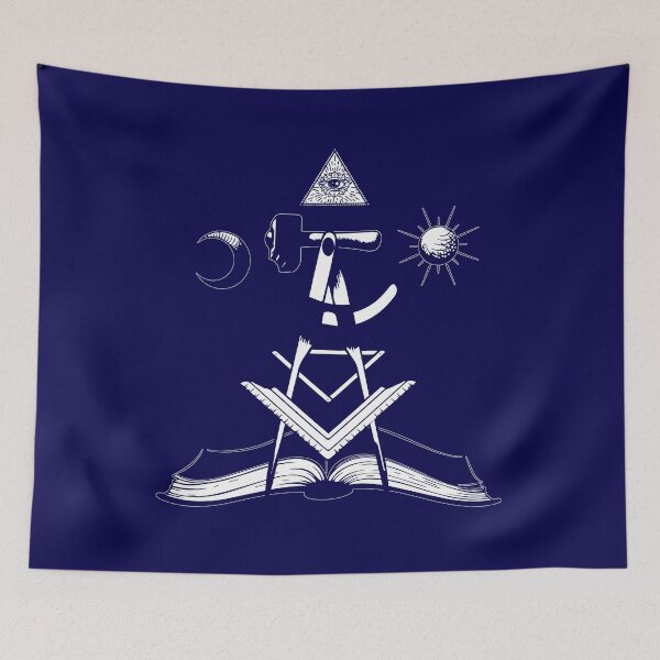 Item preview, Freemason Logo Masonic Lodge 2B1Ask1 Illuminati Mason Square & compass Symbol designed and sold by TopTeeShop.