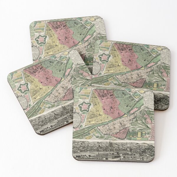 Item preview, Vintage Map of Florence Italy (1730) designed and sold by BravuraMedia.
