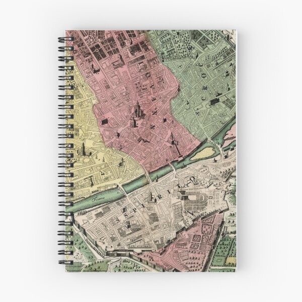 Item preview, Vintage Map of Florence Italy (1730) designed and sold by BravuraMedia.