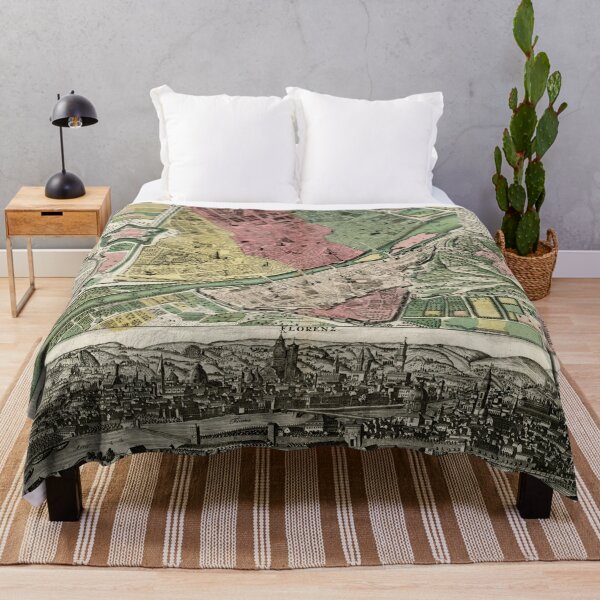 Item preview, Vintage Map of Florence Italy (1730) designed and sold by BravuraMedia.
