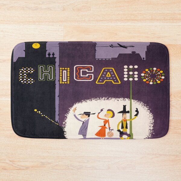 Item preview, Visit Chicago ! For Vintage poster, Canvas, Stickers,... designed and sold by HouseofBalloon.