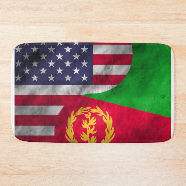 Item preview, USA and Eritrea Dual Flag Yin Yang Combination designed and sold by ockshirts.
