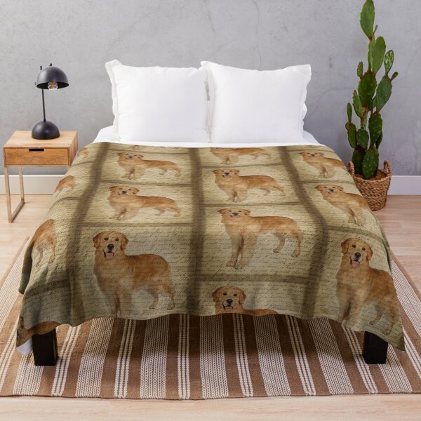 Item preview, Golden dog on soft calligraphy background designed and sold by AnnaB264.