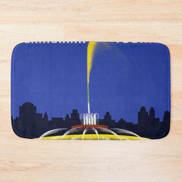 Item preview, Visit Buckingham Fountain ! For Vintage poster, Canvas, Stickers,... designed and sold by HouseofBalloon.