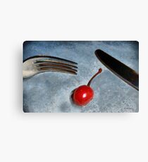Arrangement in Red and Blue Canvas Print