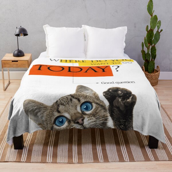 Item preview, Where do you want to go today, cat collge, cat art designed and sold by avit1.