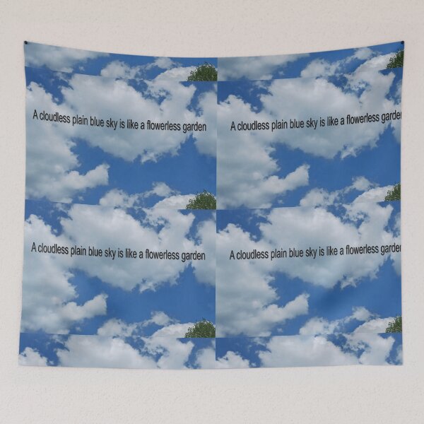 Item preview, A cloudless plain blue sky is like a flowerless garden designed and sold by PicsByTony.