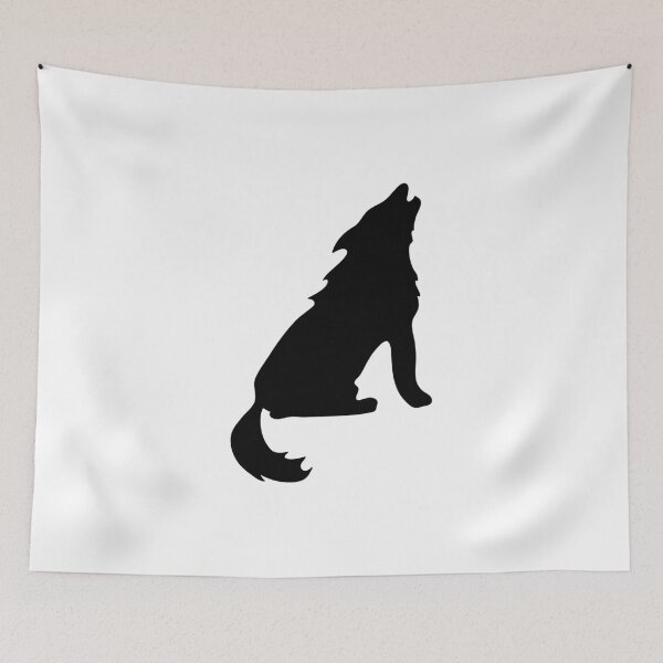 Item preview, Lobo negro aullando designed and sold by Ludovic Geusa.